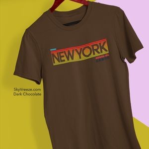 Color - DARK Chocolate - Mens Short Sleeve T-shirt -